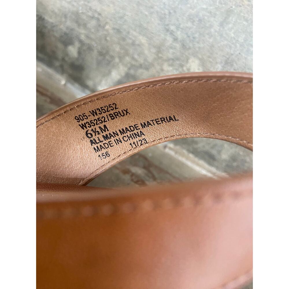 White Mountain tan wedge heel sandal - Picture 5 of 8
